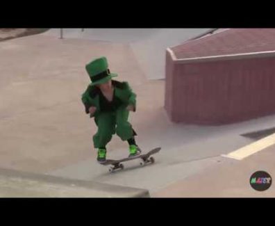 Leprechaun Skateboarding Fail