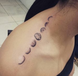 ugly moon phases tattoo