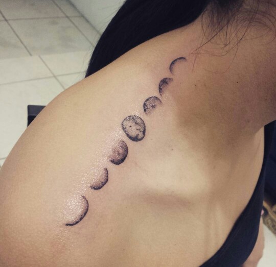 lunar cycle tattoo